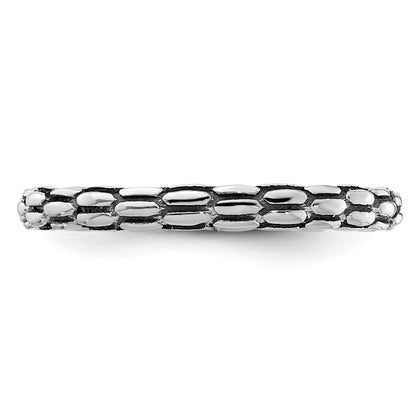 Sterlingsilber Stapelbar Expressions Antikisiert Ring