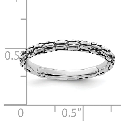 Sterlingsilber Stapelbar Expressions Antikisiert Ring