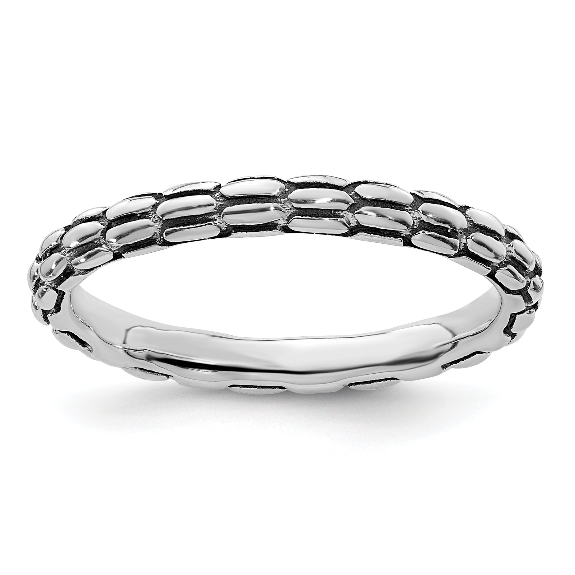 Sterlingsilber Stapelbar Expressions Antikisiert Ring
