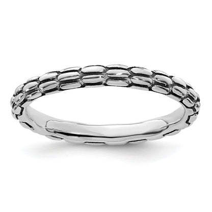 Sterlingsilber Stapelbar Expressions Antikisiert Ring