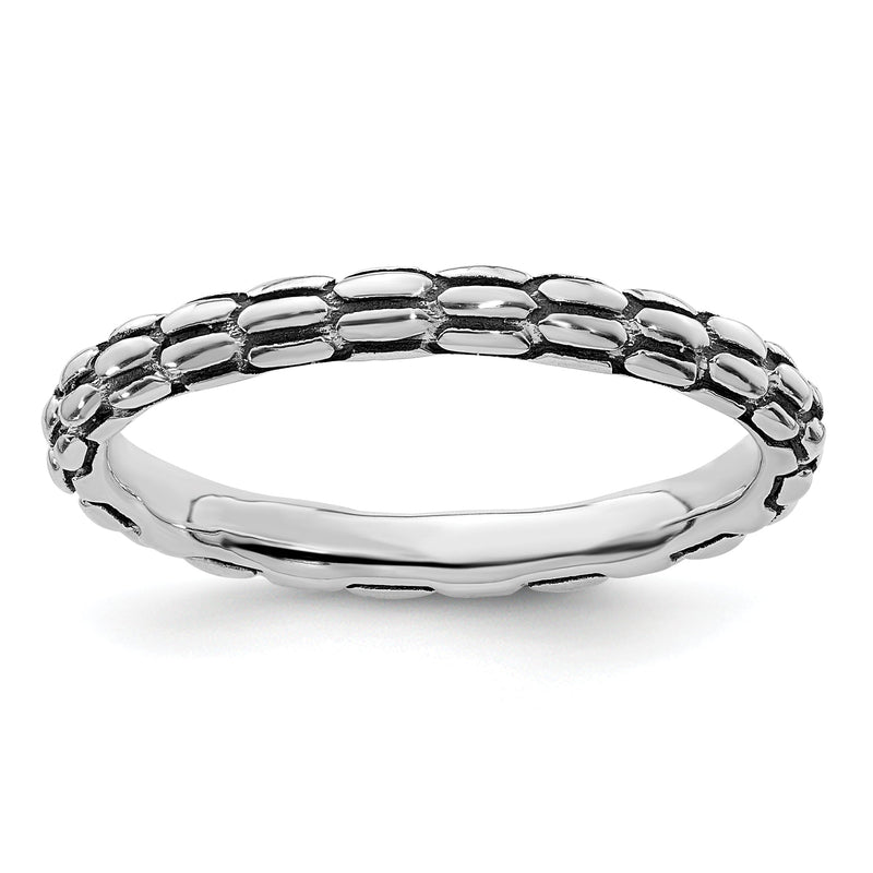 Sterlingsilber Stapelbar Expressions Antikisiert Ring