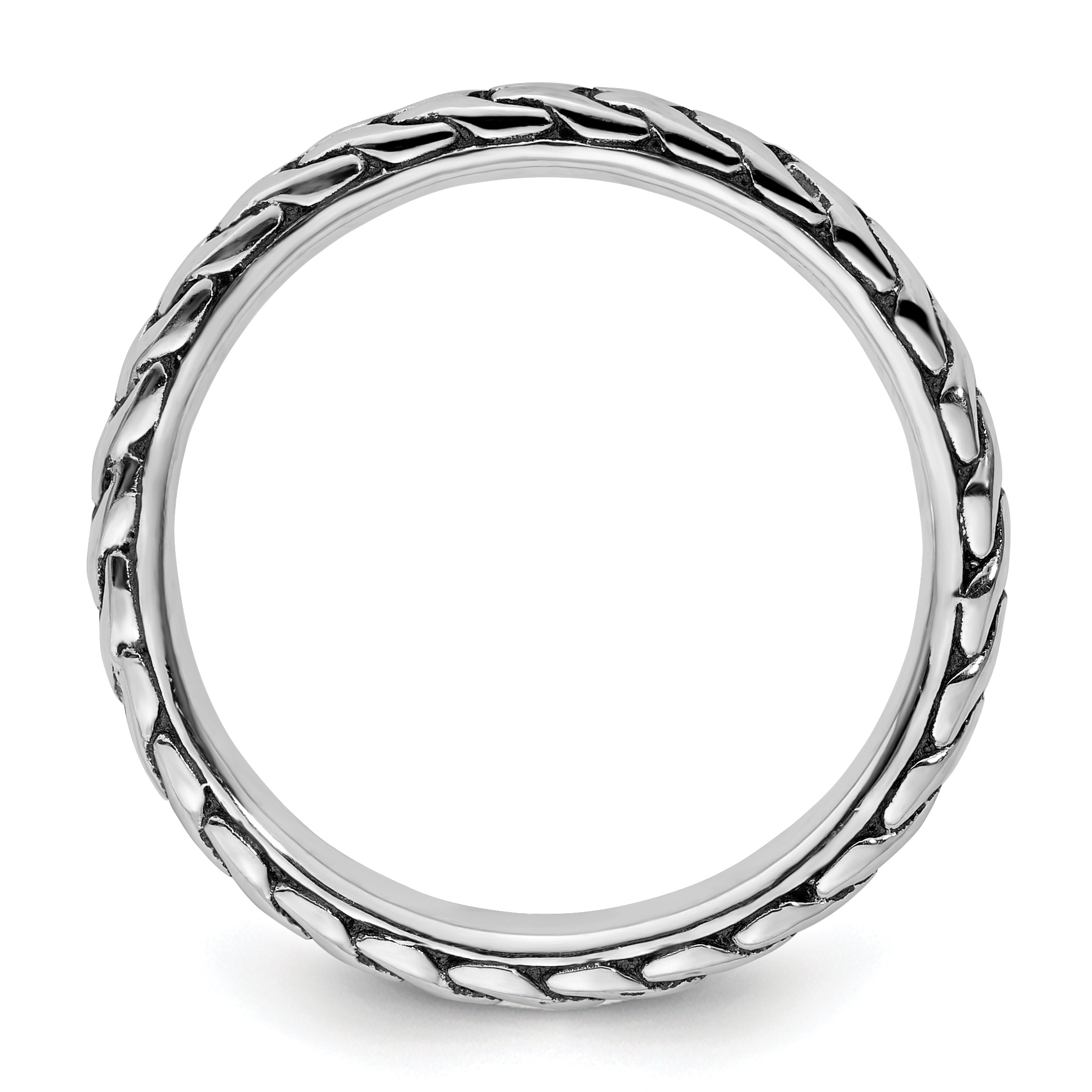 Sterlingsilber Stapelbar Expressions Antikisiert Ring