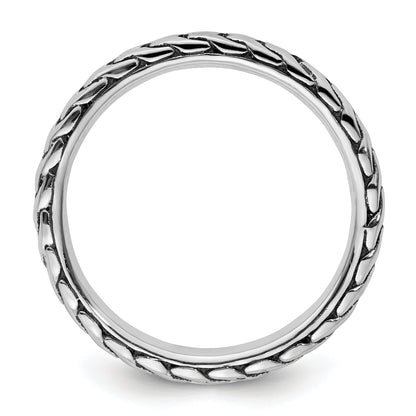 Sterlingsilber Stapelbar Expressions Antikisiert Ring