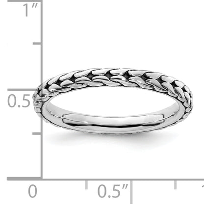 Sterlingsilber Stapelbar Expressions Antikisiert Ring