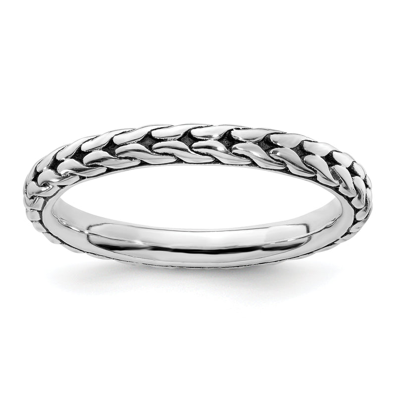 Sterlingsilber Stapelbar Expressions Antikisiert Ring