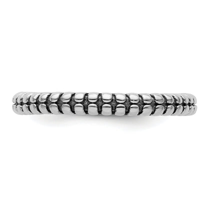 Sterlingsilber Stapelbar Expressions Antikisiert Ring