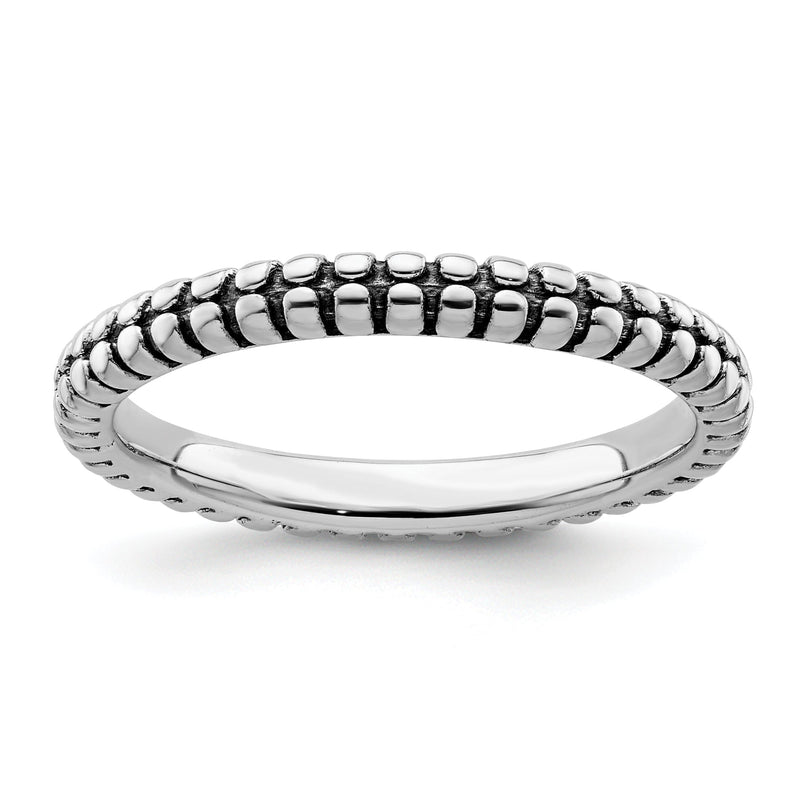 Sterlingsilber Stapelbar Expressions Antikisiert Ring