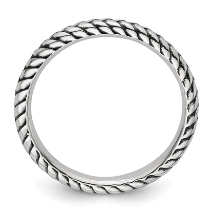 Sterlingsilber Stapelbar Expressions Antikisiert Ring