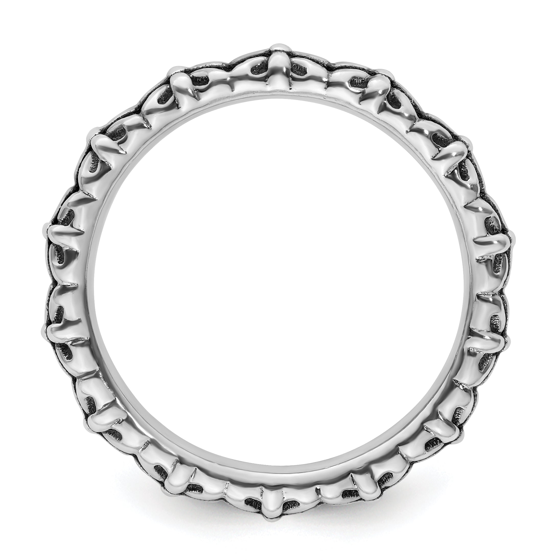 Sterlingsilber Stapelbar Expressions Antikisiert Ring