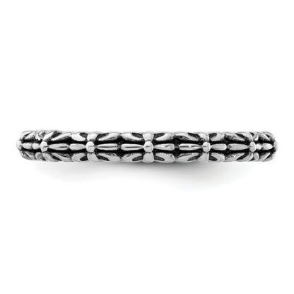 Sterlingsilber Stapelbar Expressions Antikisiert Ring