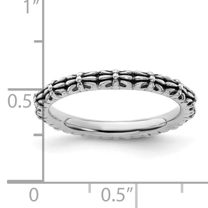 Sterlingsilber Stapelbar Expressions Antikisiert Ring