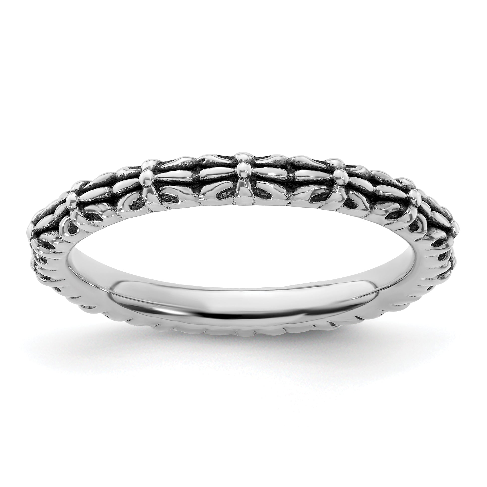 Sterlingsilber Stapelbar Expressions Antikisiert Ring