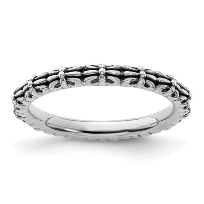 Sterlingsilber Stapelbar Expressions Antikisiert Ring