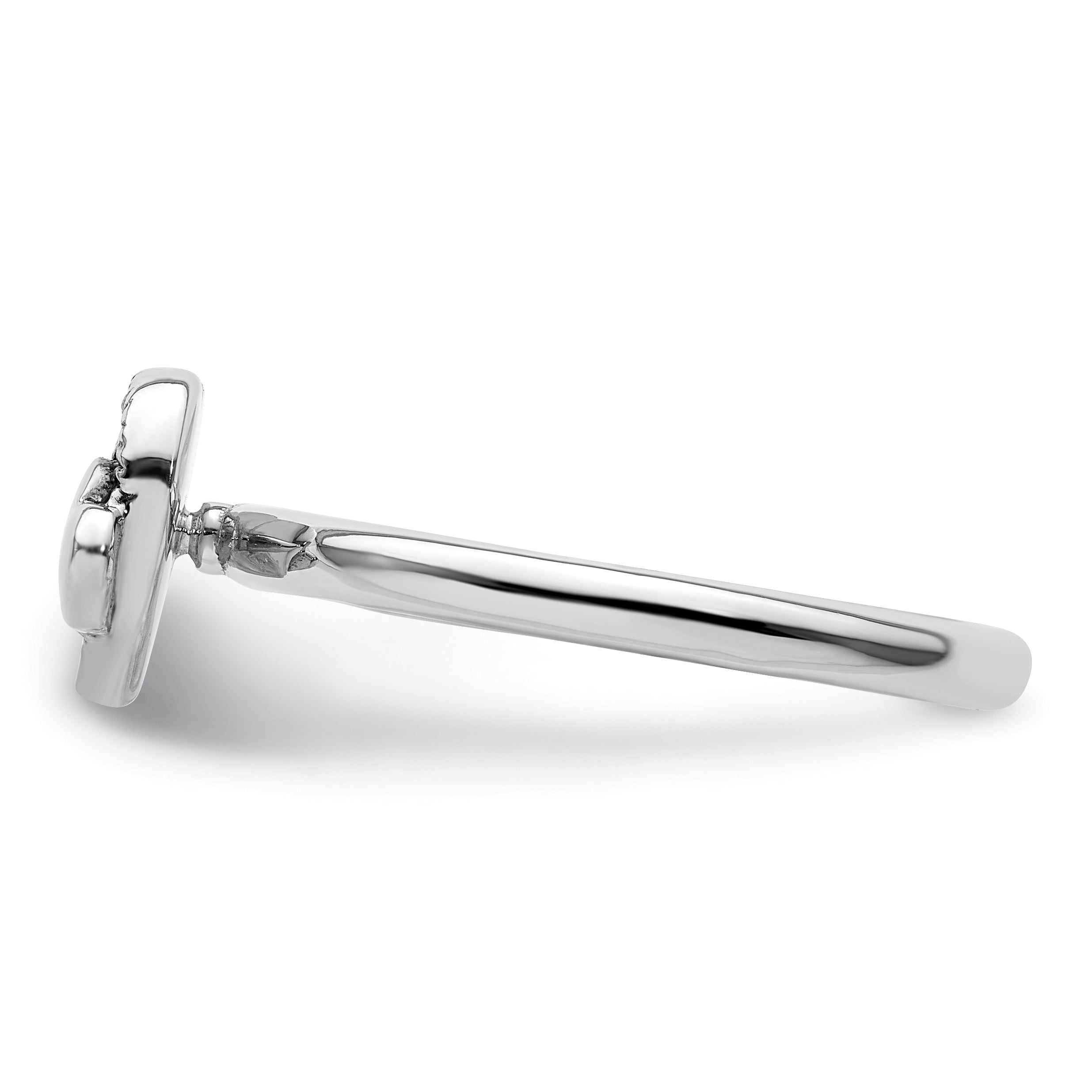 Sterlingsilber Stapelbar Expressions Markasit Herz Ring