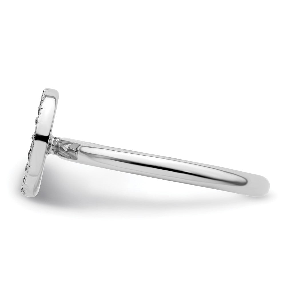 Sterlingsilber Stapelbar Expressions Markasit Frieden Zeichen Ring