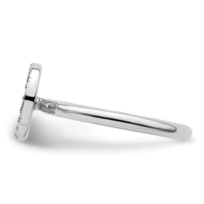 Sterlingsilber Stapelbar Expressions Markasit Frieden Zeichen Ring