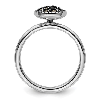 Sterlingsilber Stapelbar Expressions Markasit Ring