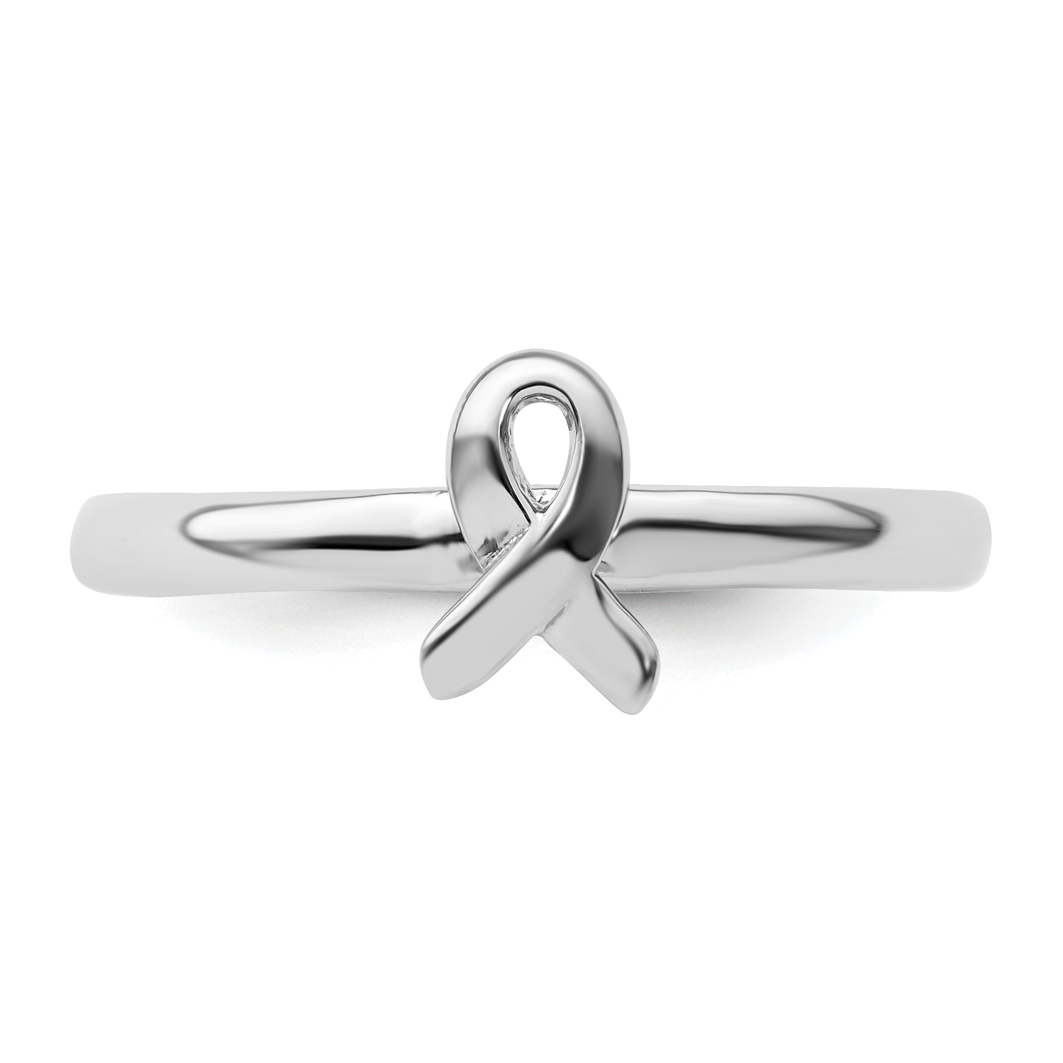 Sterlingsilber Stapelbar Expressions Bewusstsein Schleife Ring