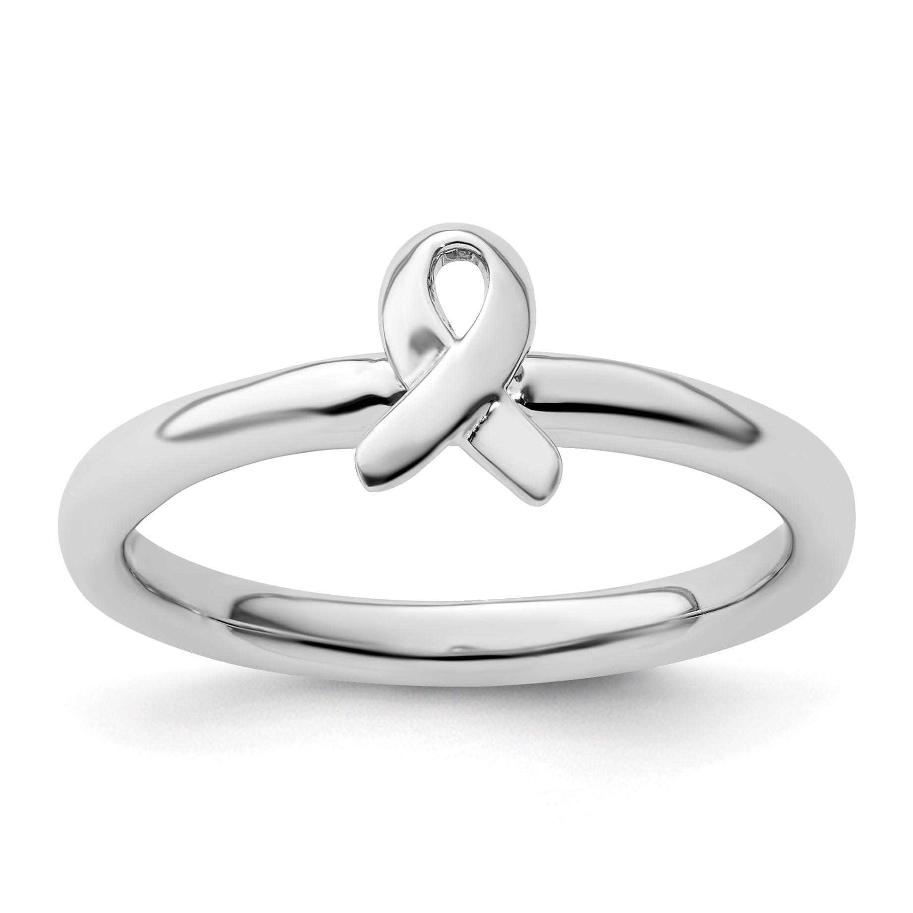 Sterlingsilber Stapelbar Expressions Bewusstsein Schleife Ring