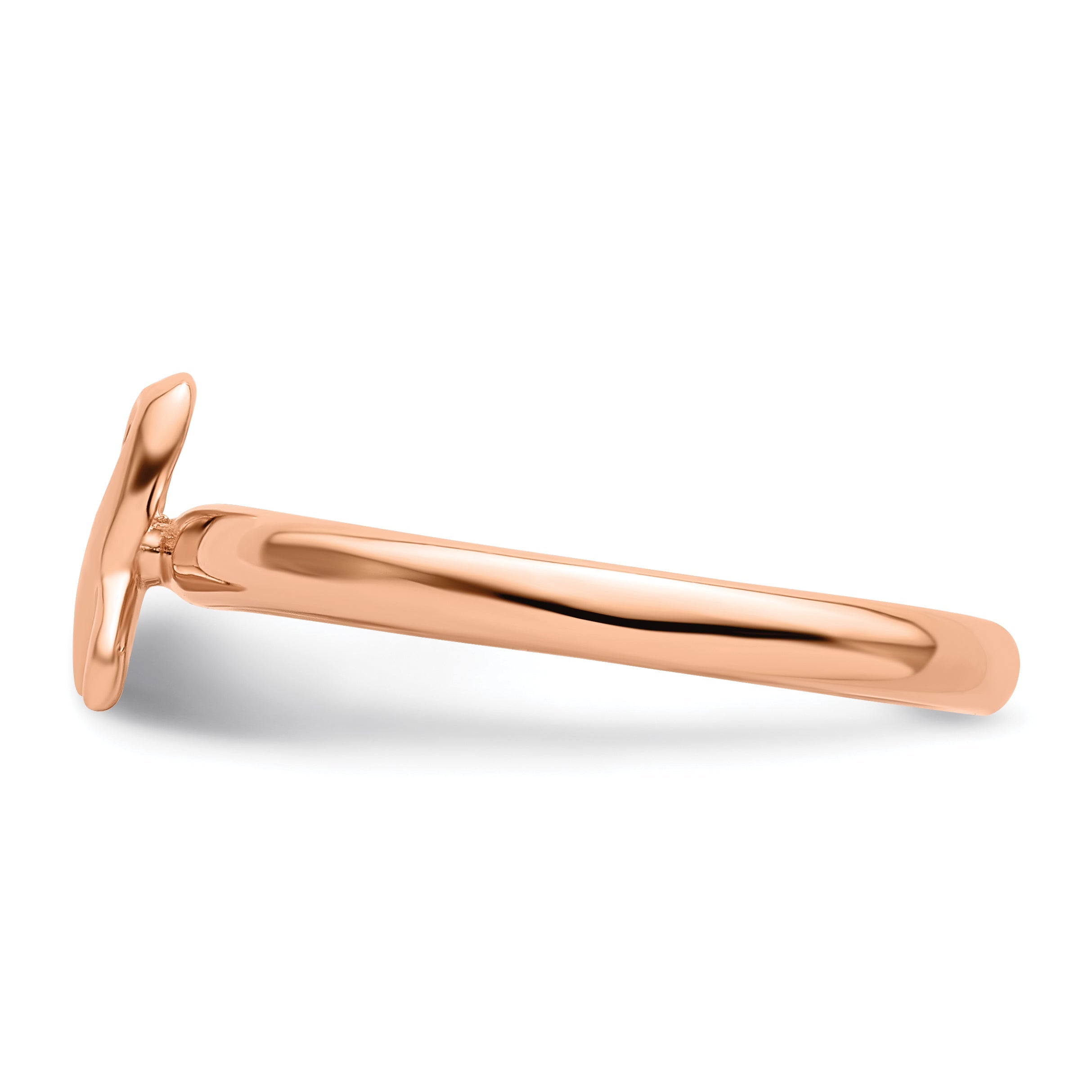 Sterlingsilber Stapelbar Expressions Roségold Bewusstsein Schleife Ring