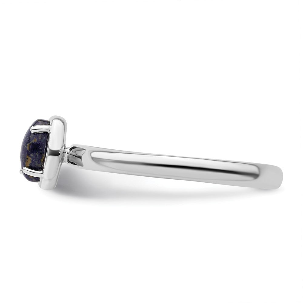 Sterlingsilber Stapelbar Expressions Lapis Poliert Ring