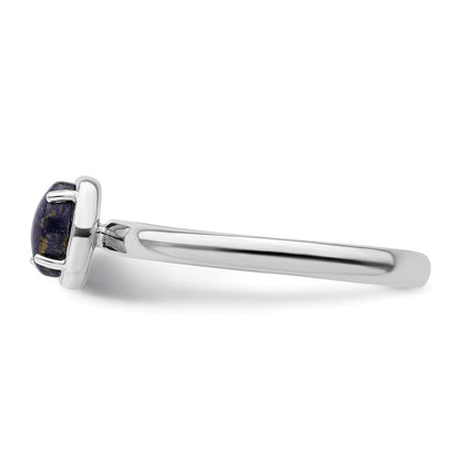 Sterlingsilber Stapelbar Expressions Lapis Poliert Ring
