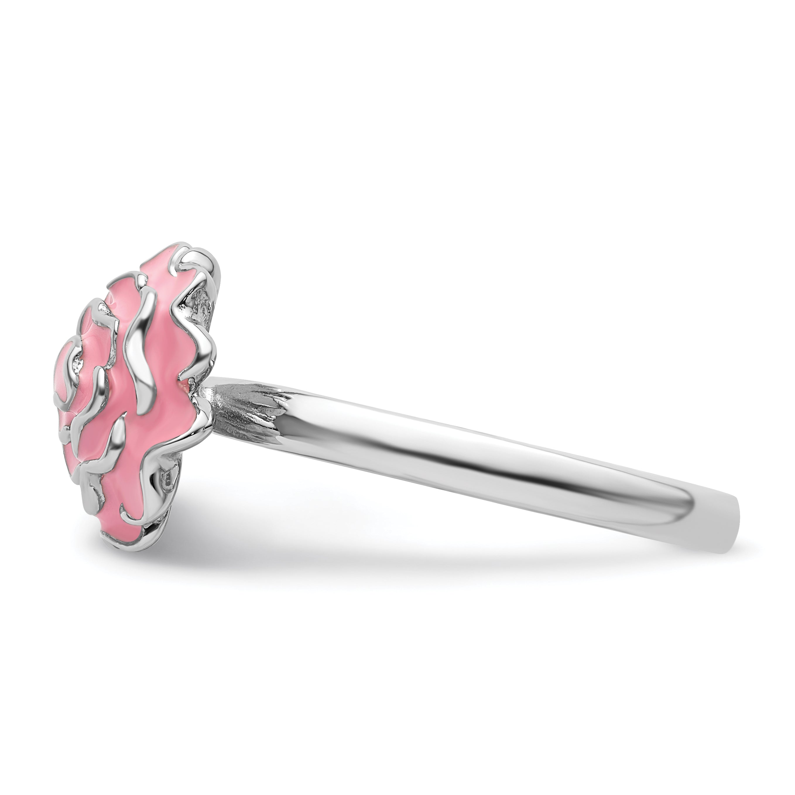 Sterlingsilber Stapelbar Expressions Emailliert Carnation Ring