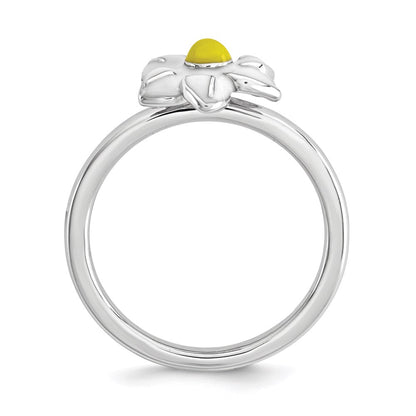 Sterlingsilber Stapelbar Expressions Jonquil Ring (size 6 Nur)