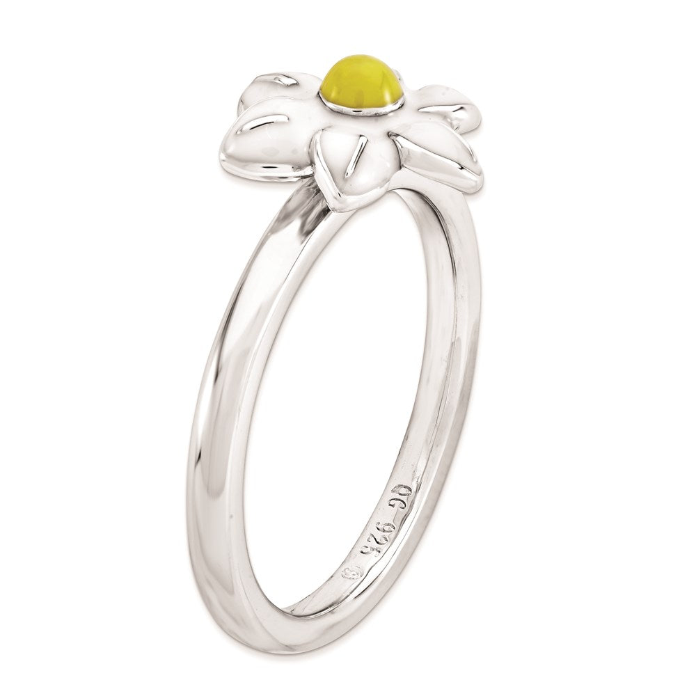 Sterlingsilber Stapelbar Expressions Jonquil Ring (size 6 Nur)