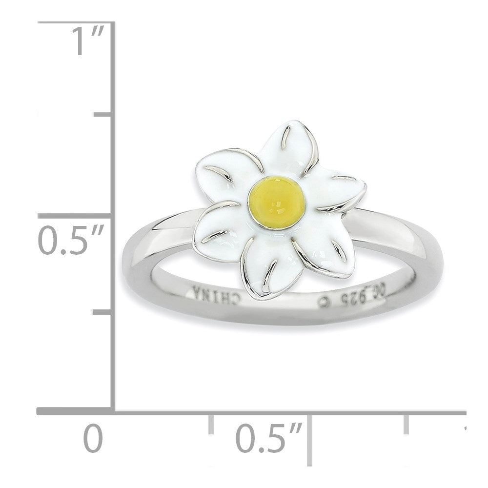 Sterlingsilber Stapelbar Expressions Jonquil Ring (size 6 Nur)