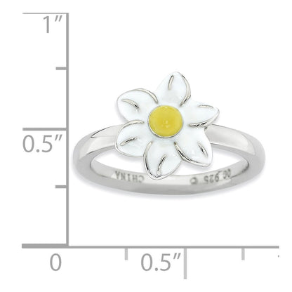 Sterlingsilber Stapelbar Expressions Jonquil Ring (size 6 Nur)