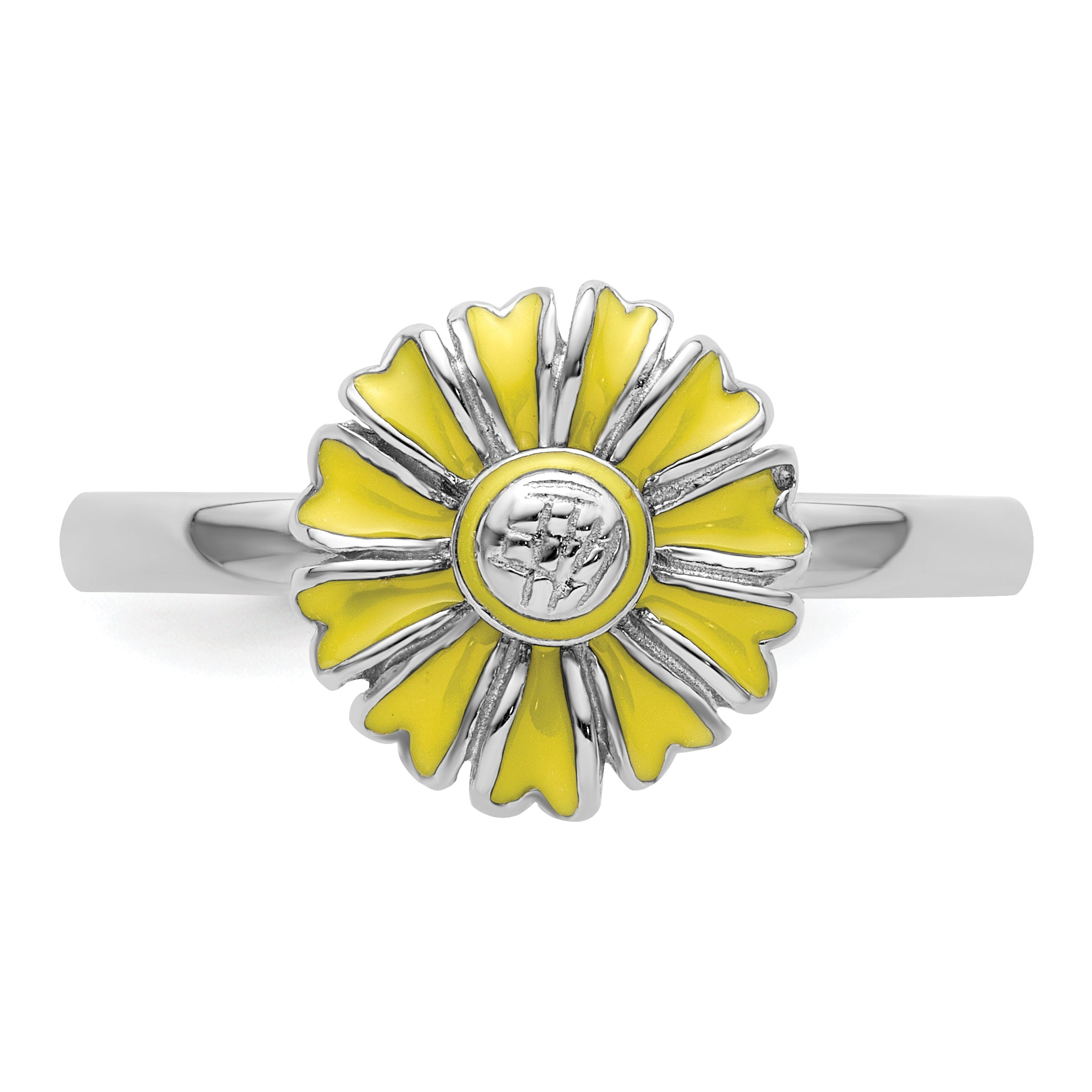 Sterlingsilber Stapelbar Expressions Gänseblümchen Ring