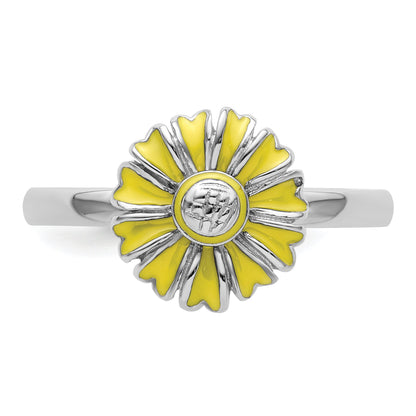 Sterlingsilber Stapelbar Expressions Gänseblümchen Ring