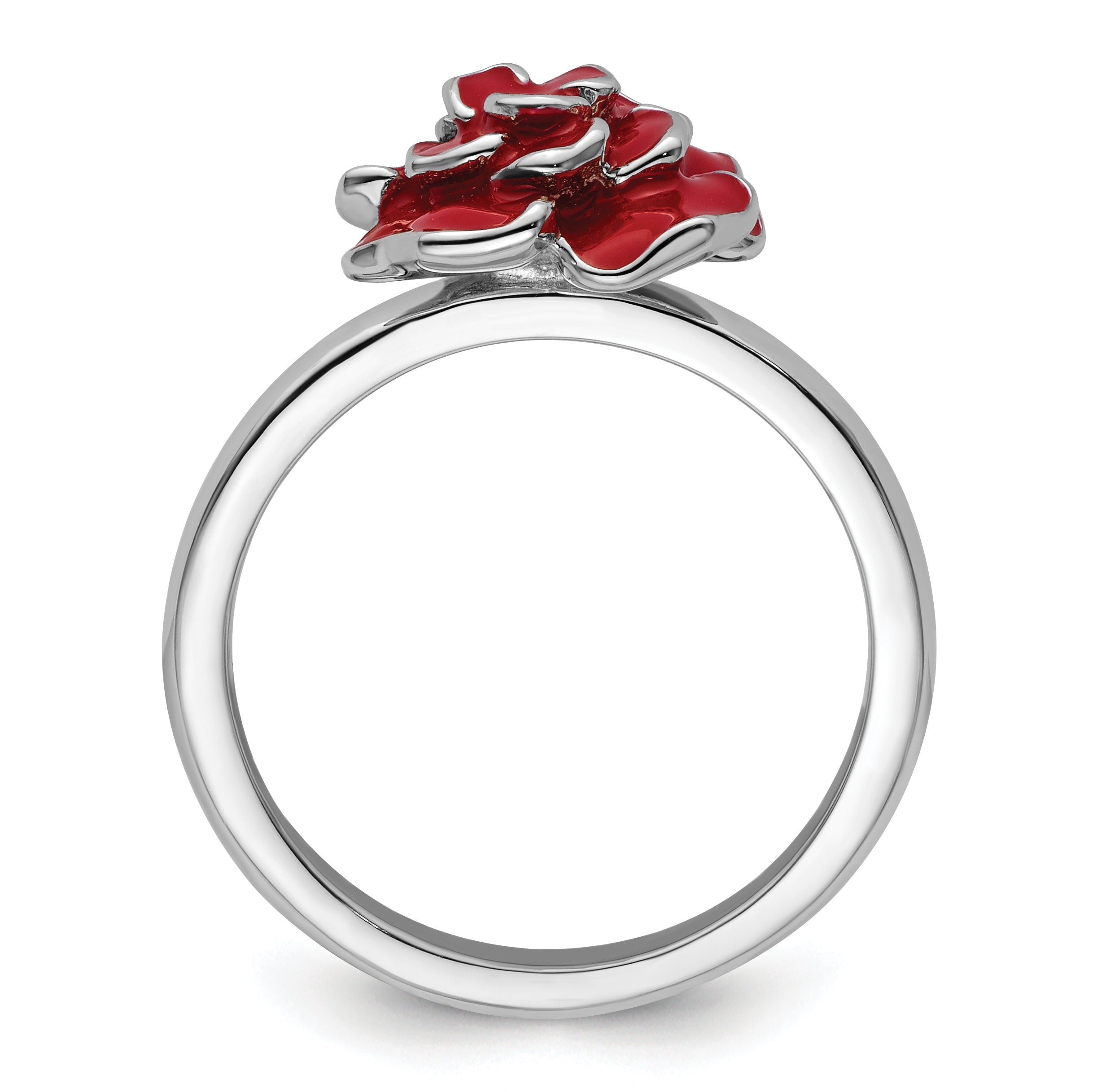 Sterlingsilber Stapelbar Expressions Rose Ring