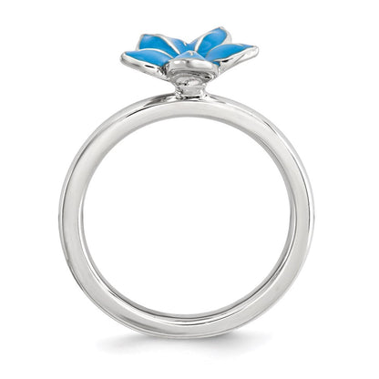 Sterlingsilber Stapelbar Expressions Morning Glory Ring