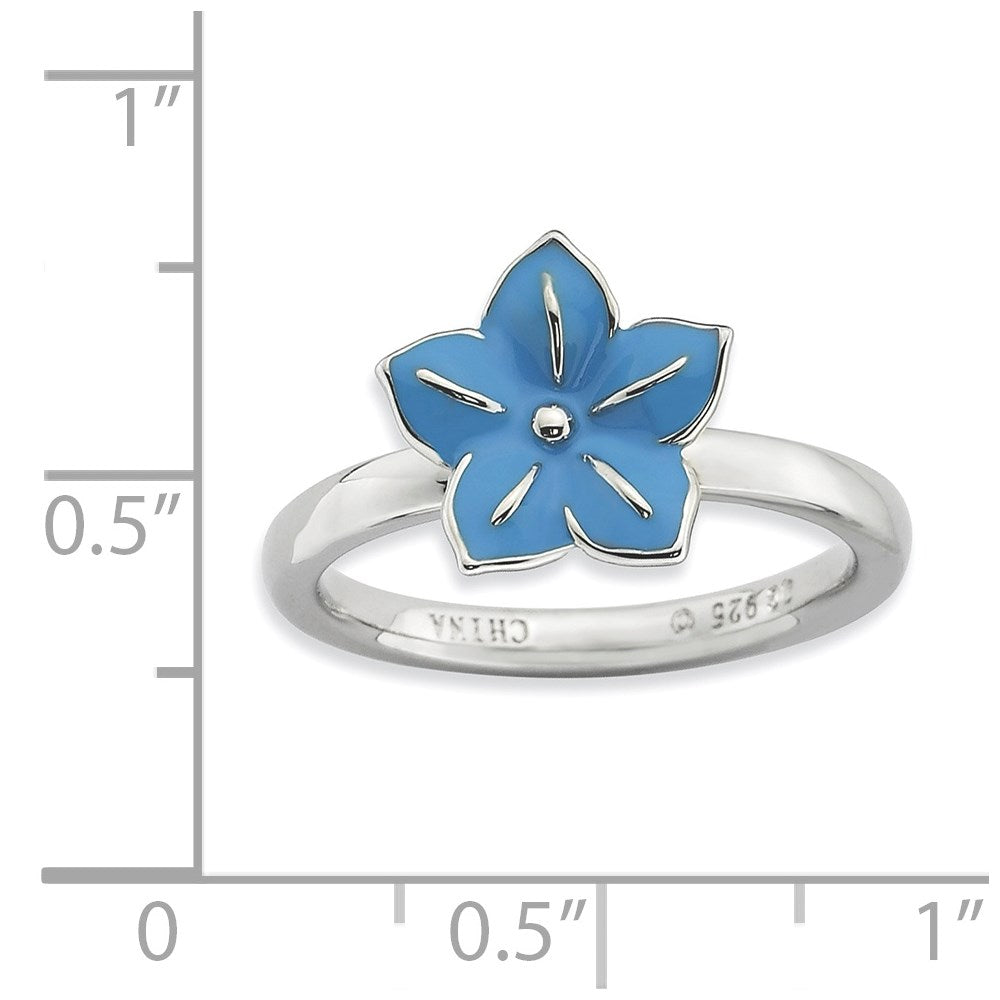 Sterlingsilber Stapelbar Expressions Morning Glory Ring