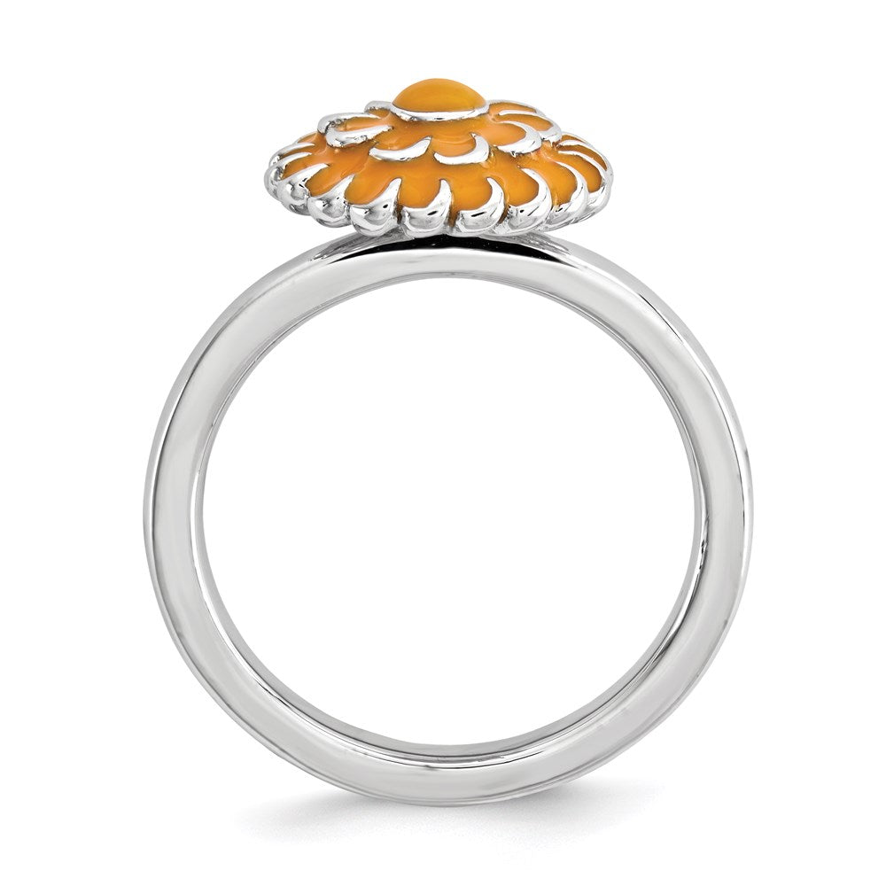 Sterlingsilber Stapelbar Expressions Chrysanthemum Ring