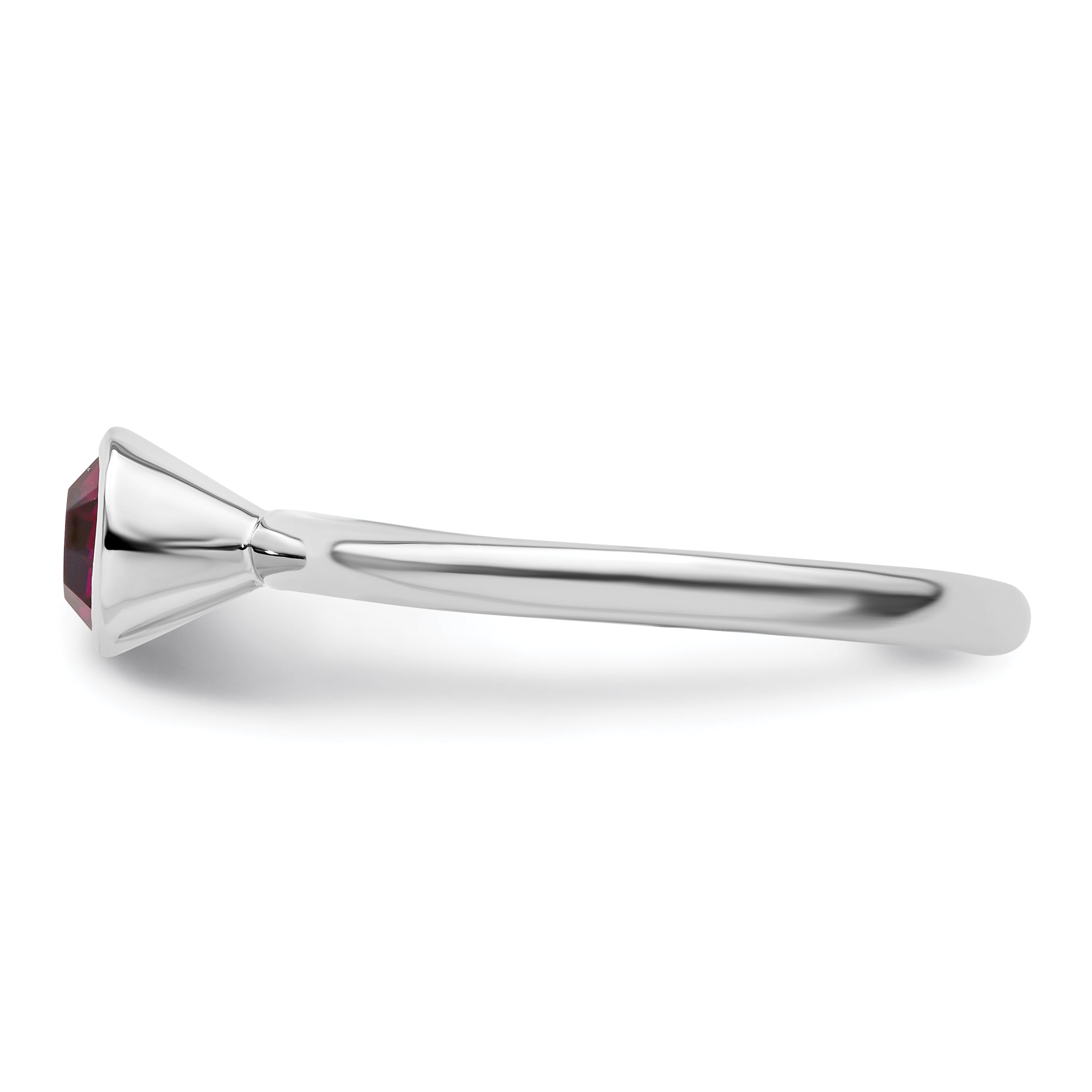 Sterlingsilber Stapelbar Expressions Hoch 5mm February Kristall Ring