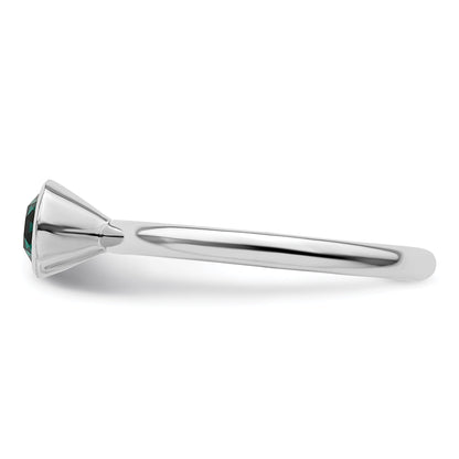 Sterlingsilber Stapelbar Expressions Hoch 5mm May Kristall Ring