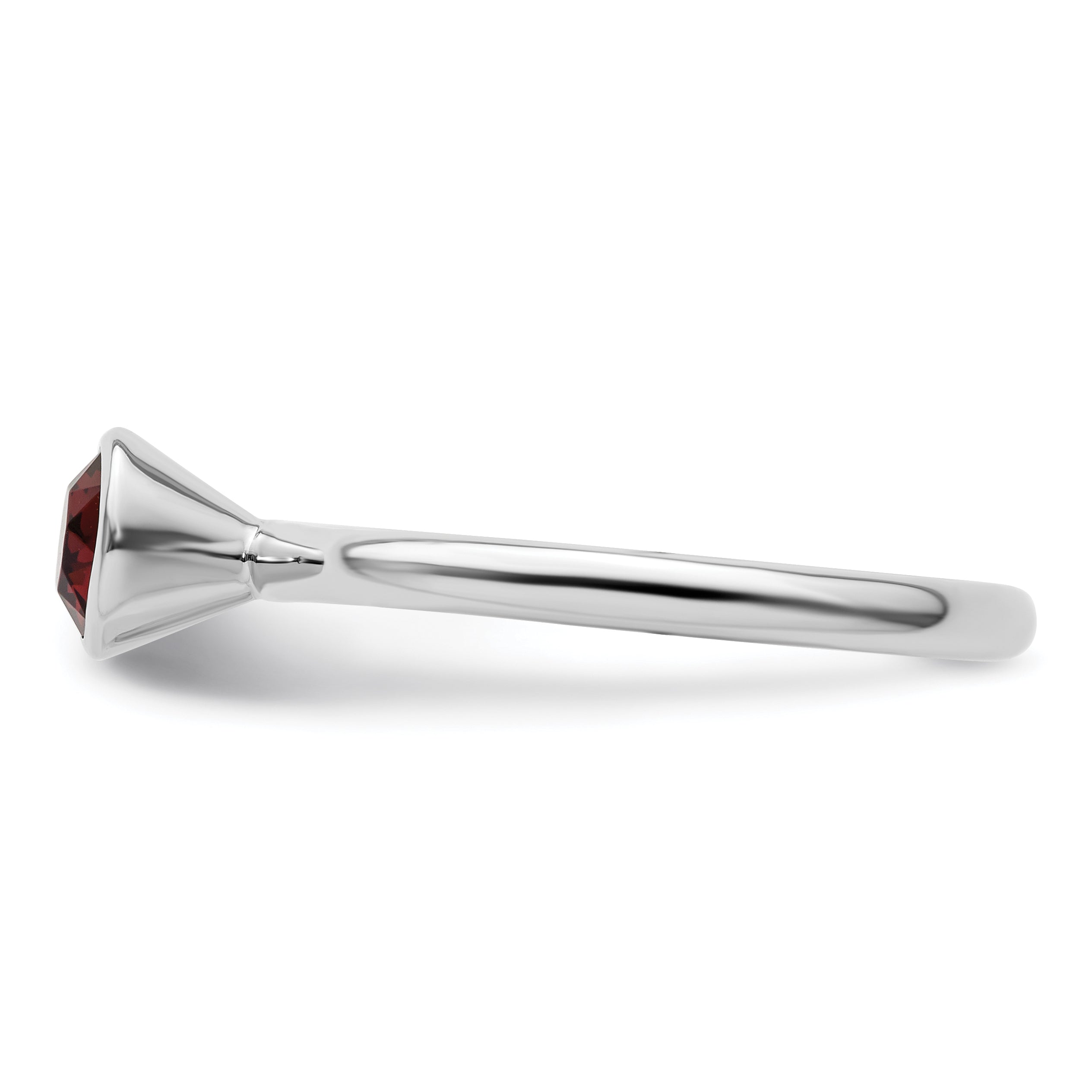 Sterlingsilber Stapelbar Expressions Hoch 5mm June Kristall Ring