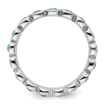 Sterlingsilber Stapelbar Expressions March Kristall Ring