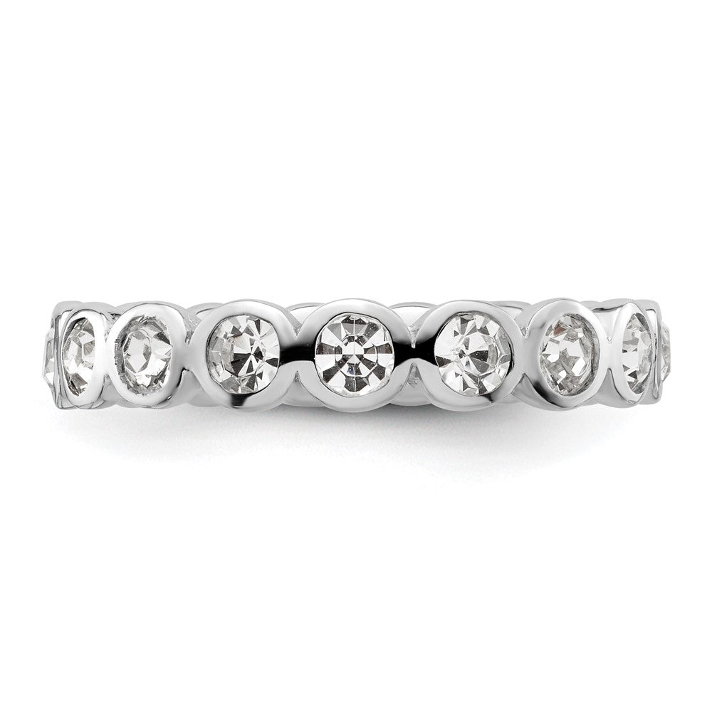 Sterlingsilber Stapelbar Expressions April Kristall Ring