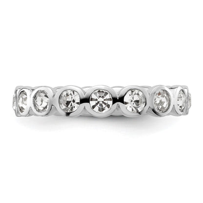 Sterlingsilber Stapelbar Expressions April Kristall Ring