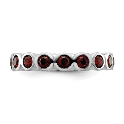 Sterlingsilber Stapelbar Expressions June Kristall Ring