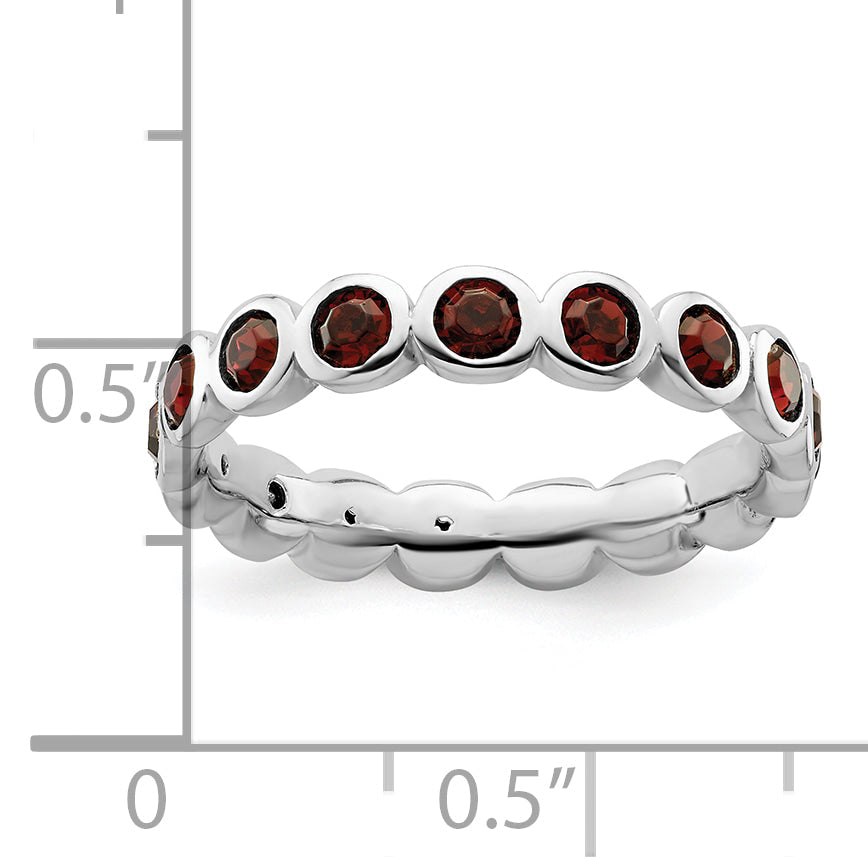 Sterlingsilber Stapelbar Expressions June Kristall Ring