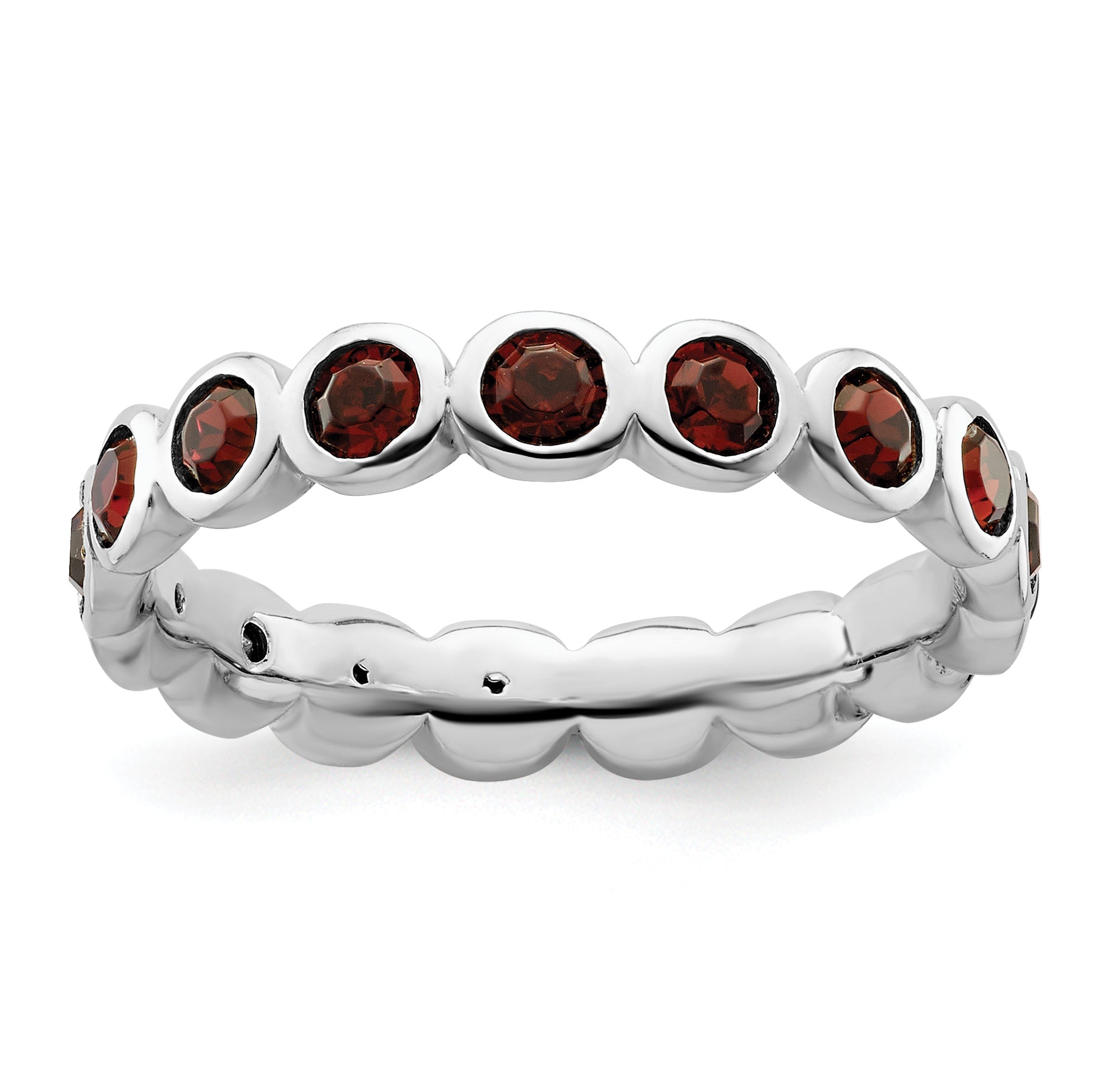 Sterlingsilber Stapelbar Expressions June Kristall Ring