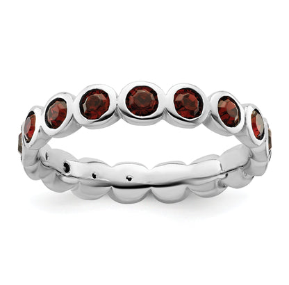 Sterlingsilber Stapelbar Expressions June Kristall Ring