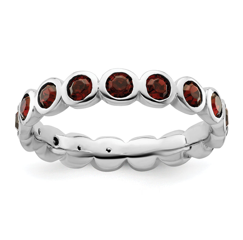 Sterlingsilber Stapelbar Expressions June Kristall Ring