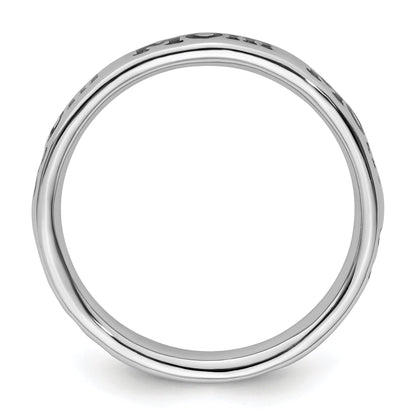 Sterlingsilber Stapelbar Expressions Poliert Emailliert Mama Ring