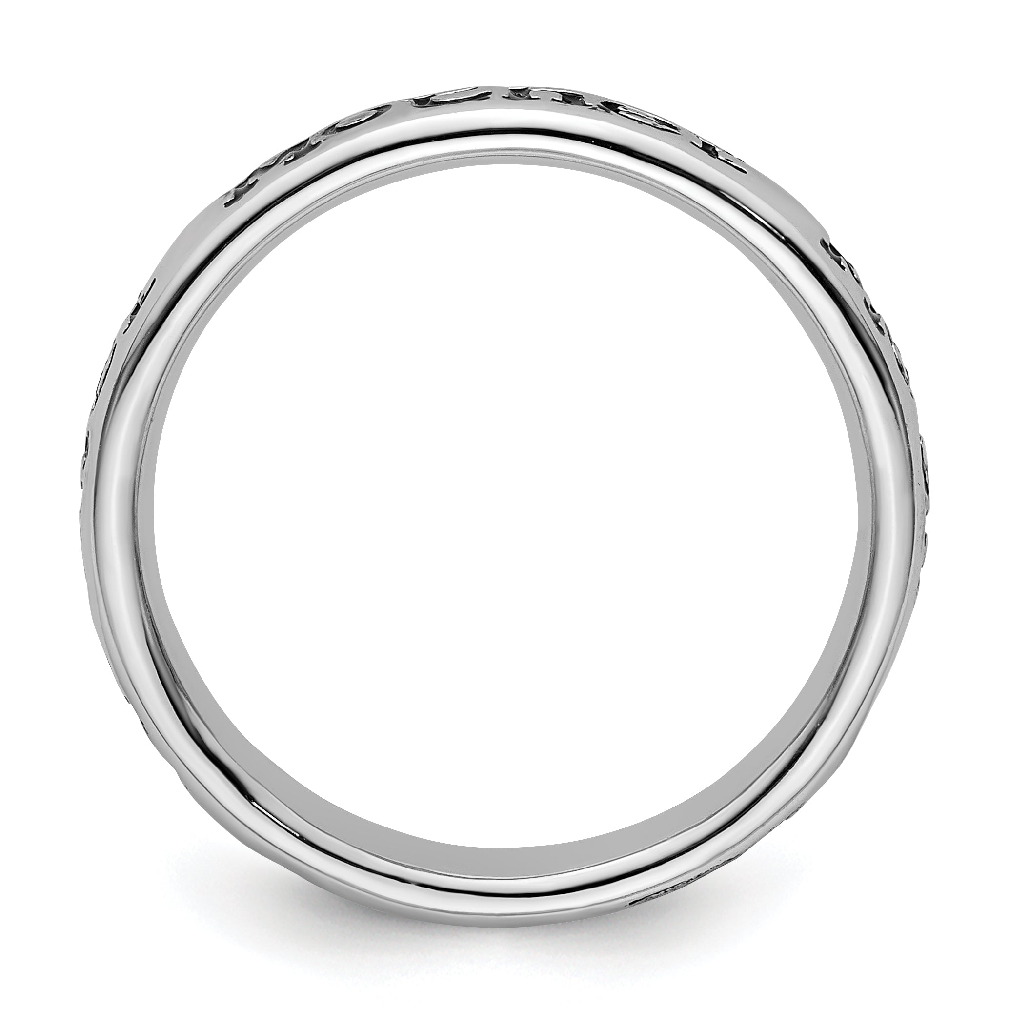 Sterlingsilber Stapelbar Expressions Poliert Emailliert Mutter Ring